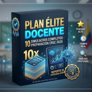 Plan Élite Docente (10 Simulacros + IA)